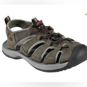 KEEN 1248 KREEK BROWN NUBUCK LEATHER GLADITOR HIKING SANDALS SIZE 10